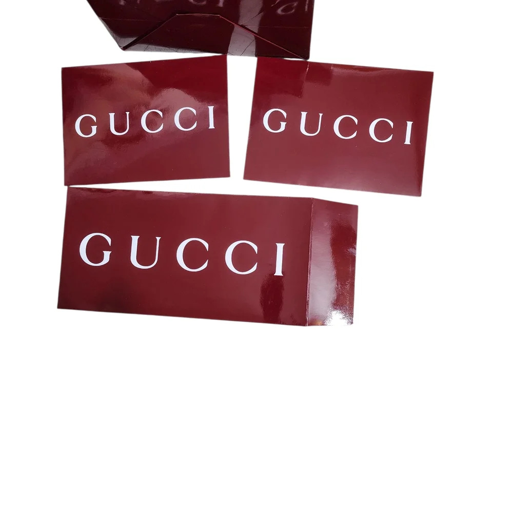 Gucci Burgundy Gift Bag Collection New Burger color